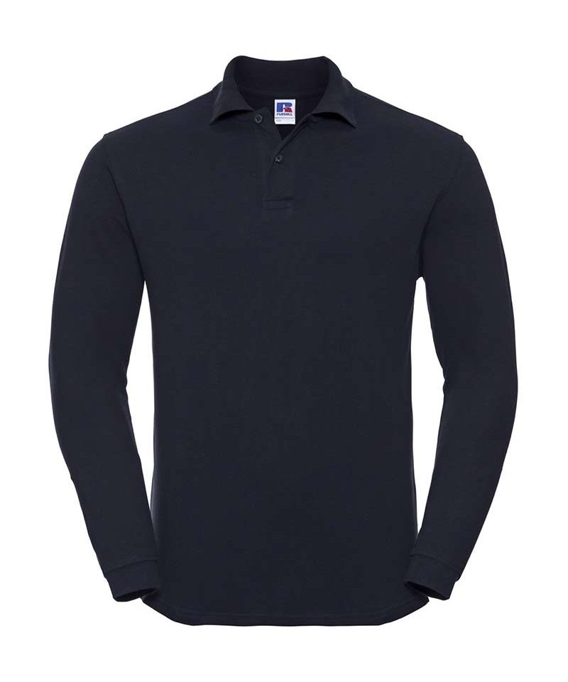 Polo Unisex maniche lunghe 100% cotone Russell JE569L 10 polo-unisex-maniche-lunghe-cotone-russell-je569l-blu-navy