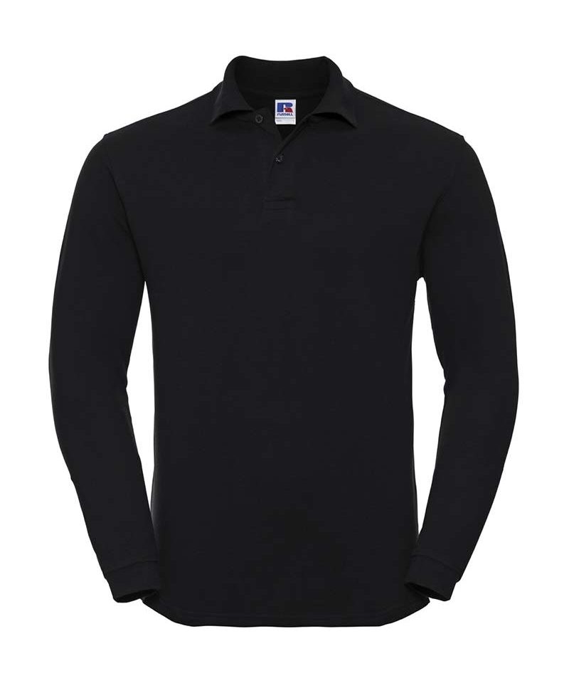 Polo Unisex maniche lunghe 100% cotone Russell JE569L 9 polo-unisex-maniche-lunghe-cotone-russell-je569l-nero