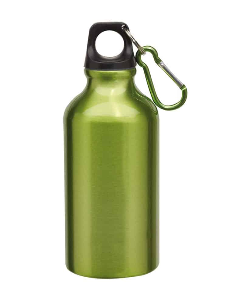 Borraccia in alluminio con moschettone 400ml 0603038 8 Borraccia-in-alluminio-con-moschettone-0603038-verde-chiaro