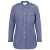 Camicia cuoco jeans leggera traspirante Karlowsky KJF18 1 Camicia-cuoco-jeans-colletto-sand-up--leggera-traspirante-lavaggio-industriale.-Karlowsky-KJF18-blu