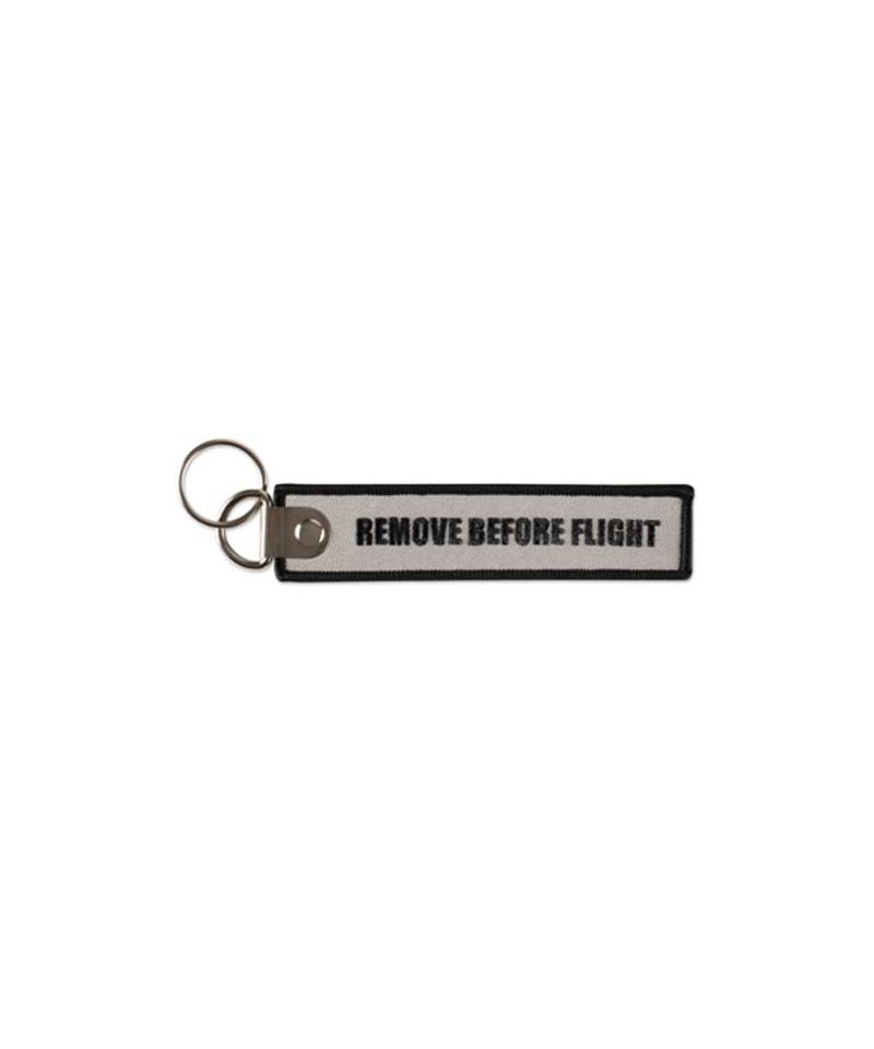 Etichetta-portachiavi-ricamata-remove-before-flight-MK2212