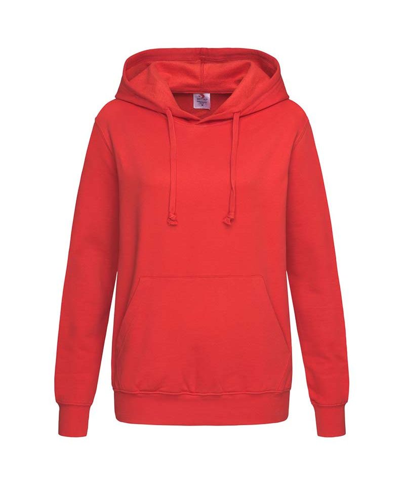 Felpa-Donna-con-cappuccio-Stedman-ST4110-rossa