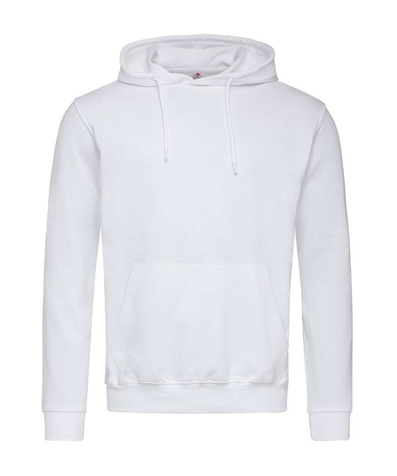 Felpa-Uomo-con-maniche-cappuccio-Stedman-ST4100-bianca