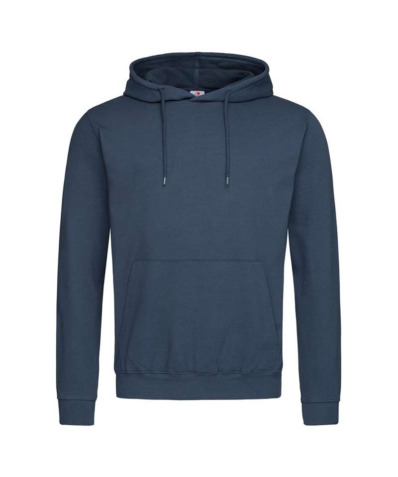 Felpa-Uomo-con-maniche-cappuccio-Stedman-ST4100-blu-navy