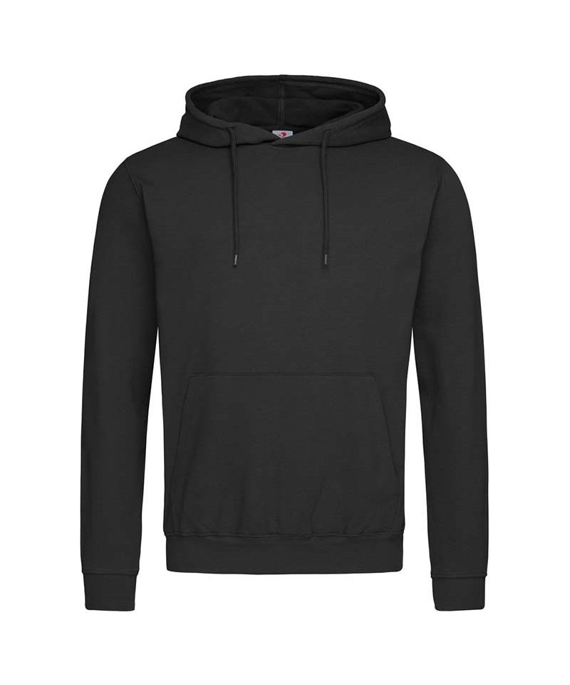 Felpa-Uomo-con-maniche-cappuccio-Stedman-ST4100-nera