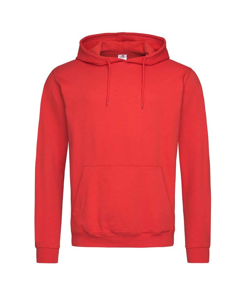 Felpa-Uomo-con-maniche-cappuccio-Stedman-ST4100-rossa