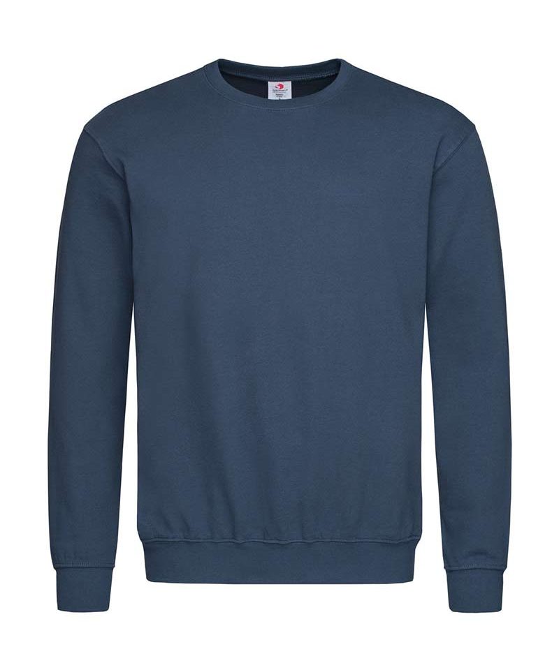 Felpa-uomo-maniche-lunghe-personalizzabile-Stedman-ST4000-blu-navy