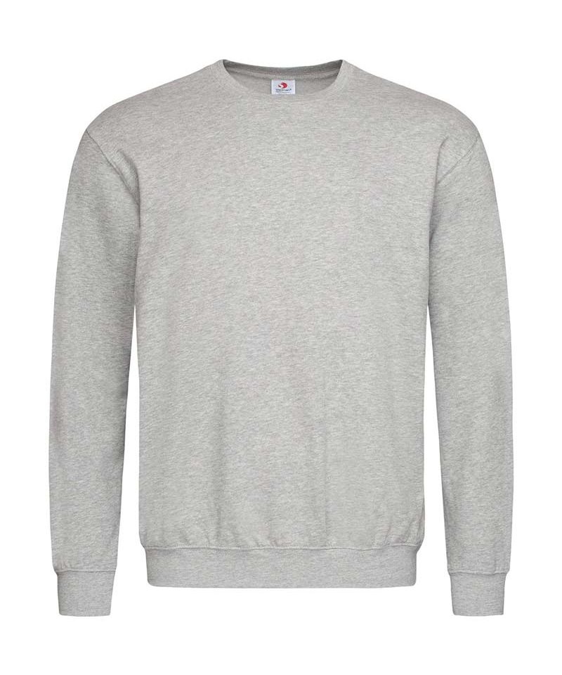 Felpa-uomo-maniche-lunghe-personalizzabile-Stedman-ST4000-grigio