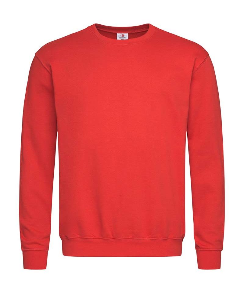 Felpa-uomo-maniche-lunghe-personalizzabile-Stedman-ST4000-rosso