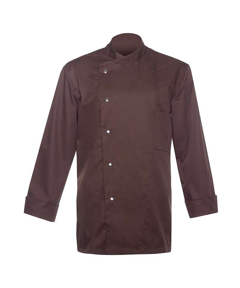 Giacca-Chef-cuoco-maniche-lunghe-Karlowsky-KJM14-marrone