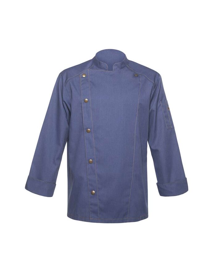 Giacca-Chef--jeans-personalizzabile-karlowsky-KJM24-blu