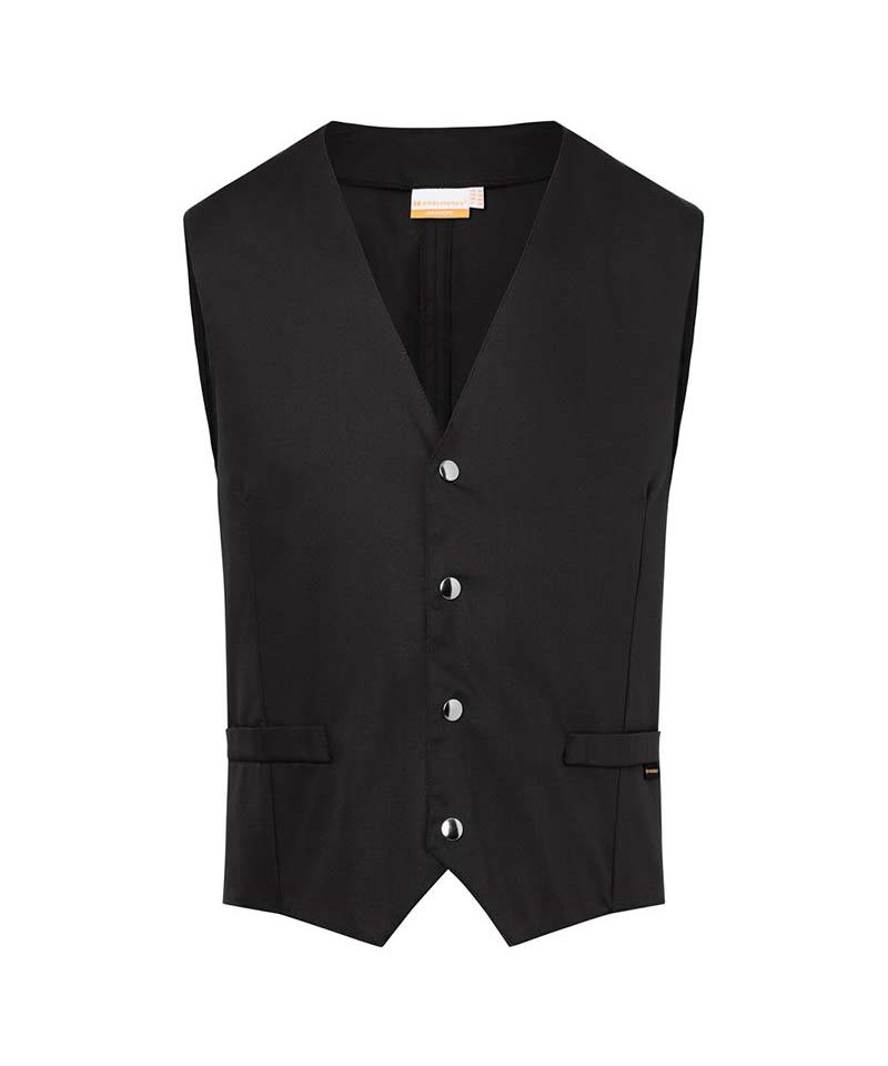 Gilet Uomo ristorazione personalizzabile aderente Karlowsky KWM2 7 Gilet-Uomo-ristorazione-personalizzabile-aderente-Karlowsky-KWM2-nero