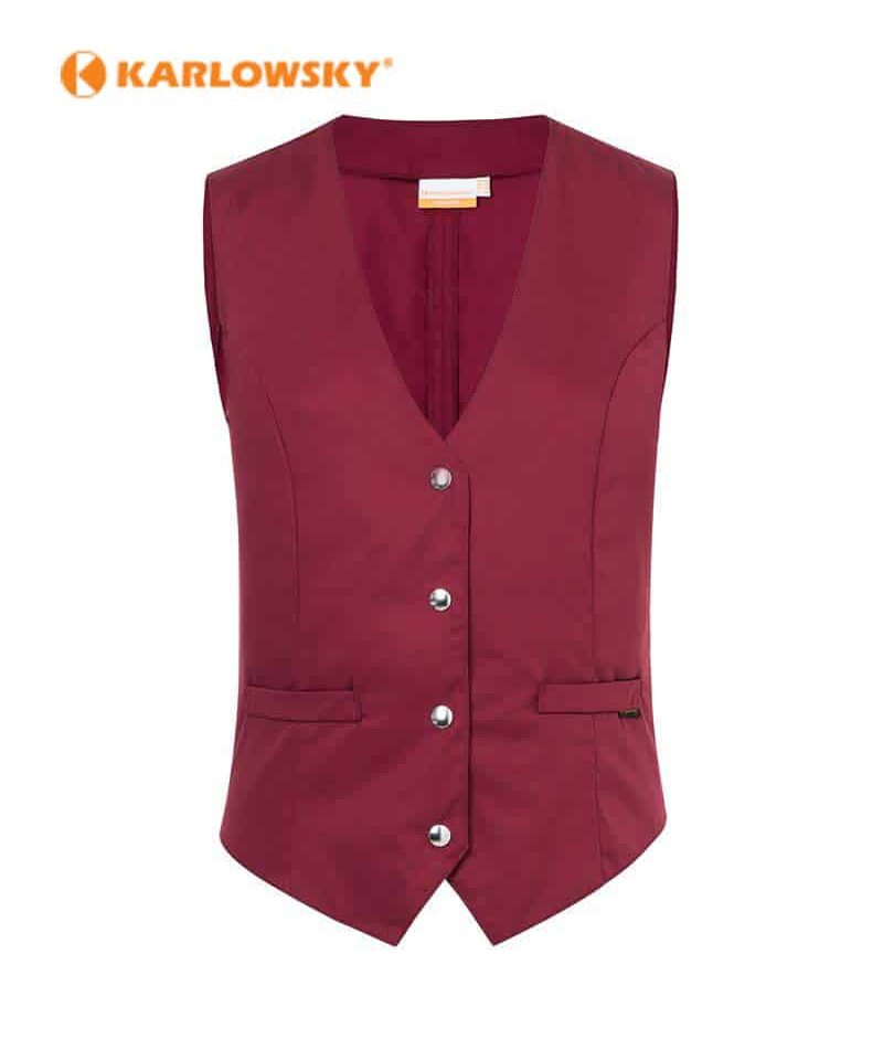 Gilet-donna-ristorazione-personalizzabile-aderente-Karlowsky-KWF2