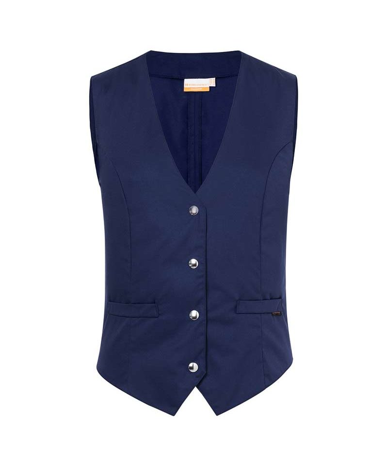 Gilet Donna ristorazione personalizzabile aderente Karlowsky KWF2 9 Gilet-donna-ristorazione-personalizzabile-aderente-Karlowsky-KWF2-blu-navy