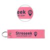 Etichetta stampata con anello portachiavi MK2018 2 PORTACHIAVI Key tag RICAMATI “REMOVE BEFORE FLIGHT”MK2018