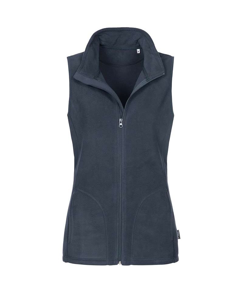 Pile Donna anti-pilling smanicato con zip intera Stedman ST5110 11 Pile-Donna-anti-pilling-smanicato-con-zip-intera-Stedman-ST5110-blu-notte