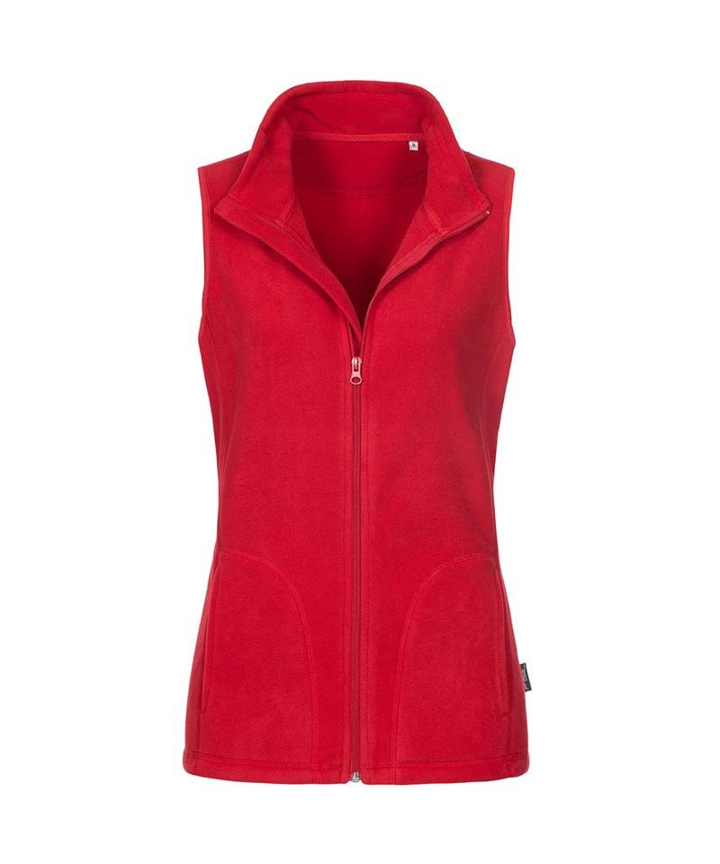 Pile Donna anti-pilling smanicato con zip intera Stedman ST5110 8 Pile-Donna-anti-pilling-smanicato-con-zip-intera-Stedman-ST5110-rosso