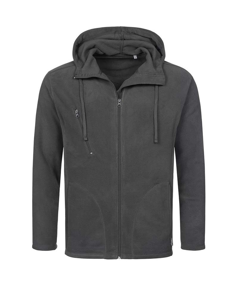 Pile-Uomo-con-cappuccio-regolabile-e-tascheStedman-ST5080-grigio