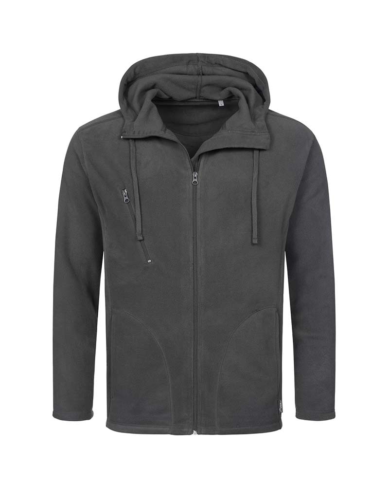Pile Uomo con cappuccio regolabile e tasche Stedman ST5080 3 Pile-Uomo-con-cappuccio-regolabile-e-tascheStedman-ST5080-grigio