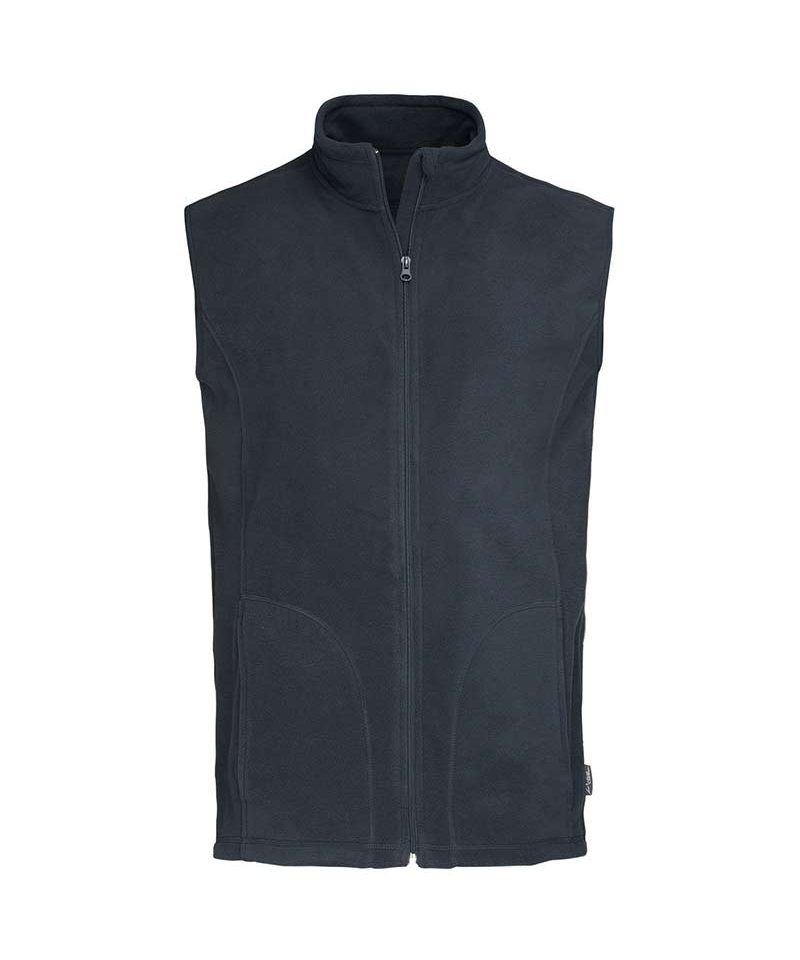 Pile-Uomo-smanicato-con-zip-Stedman-ST5010-blu-notte