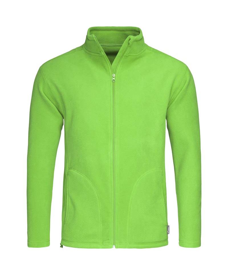 Pile-Uomo-zip-intera-tasche-Stedman-ST5030-verde-kiwi