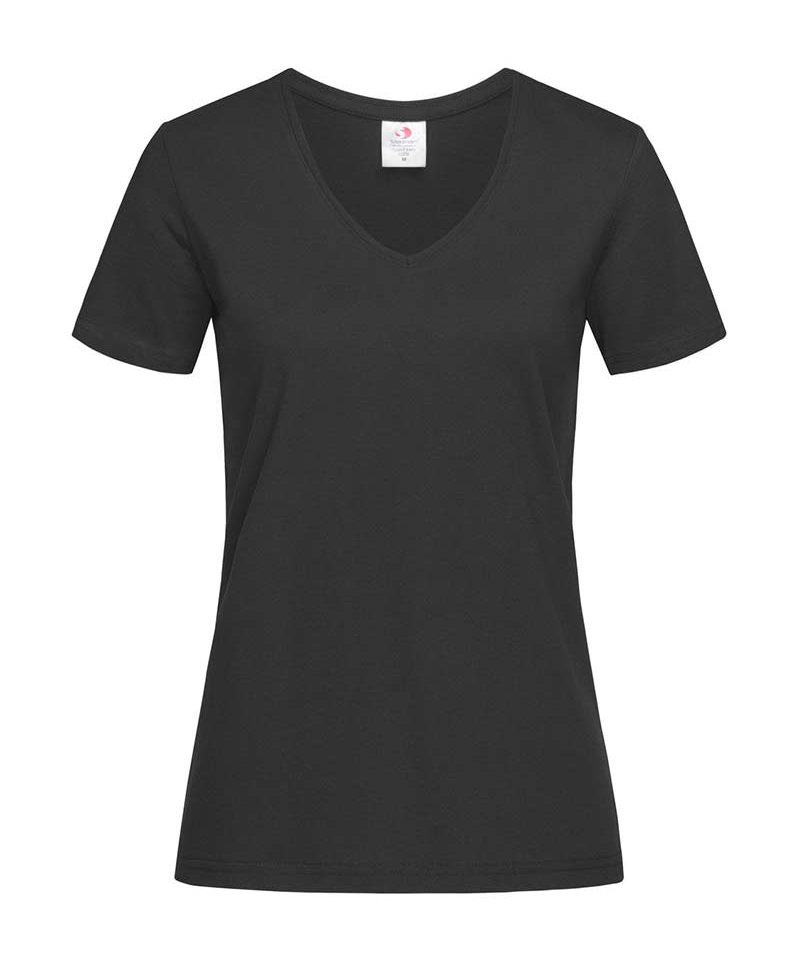 T-shirt Donna Classica collo V cotone Stedman ST2700 26 T-shirt-Donna-Classica-collo-V-cotone-Stedman-ST2700-nera