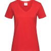 T-shirt Donna Classica collo V cotone Stedman ST2700 2 T-shirt-Donna-Classica-collo-V-cotone-Stedman-ST2700-rossa