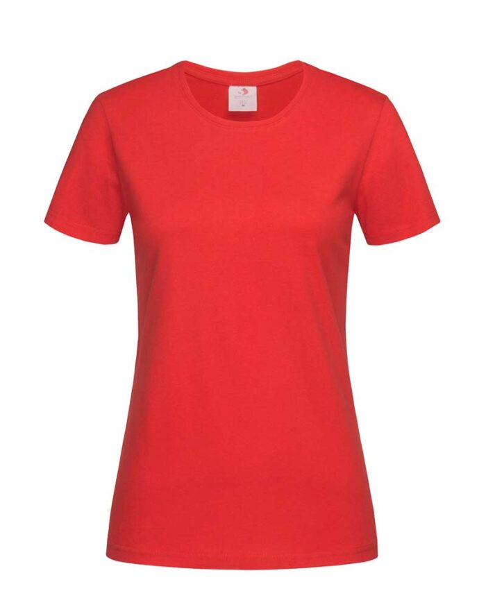 T-shirt-Donna-personalizzate-girocollo-Stedman-ST2600-rosso