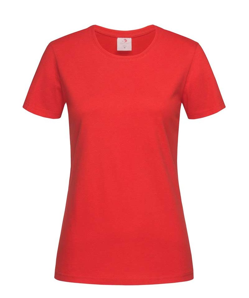 T-shirt-Donna-personalizzate-girocollo-Stedman-ST2600-rosso