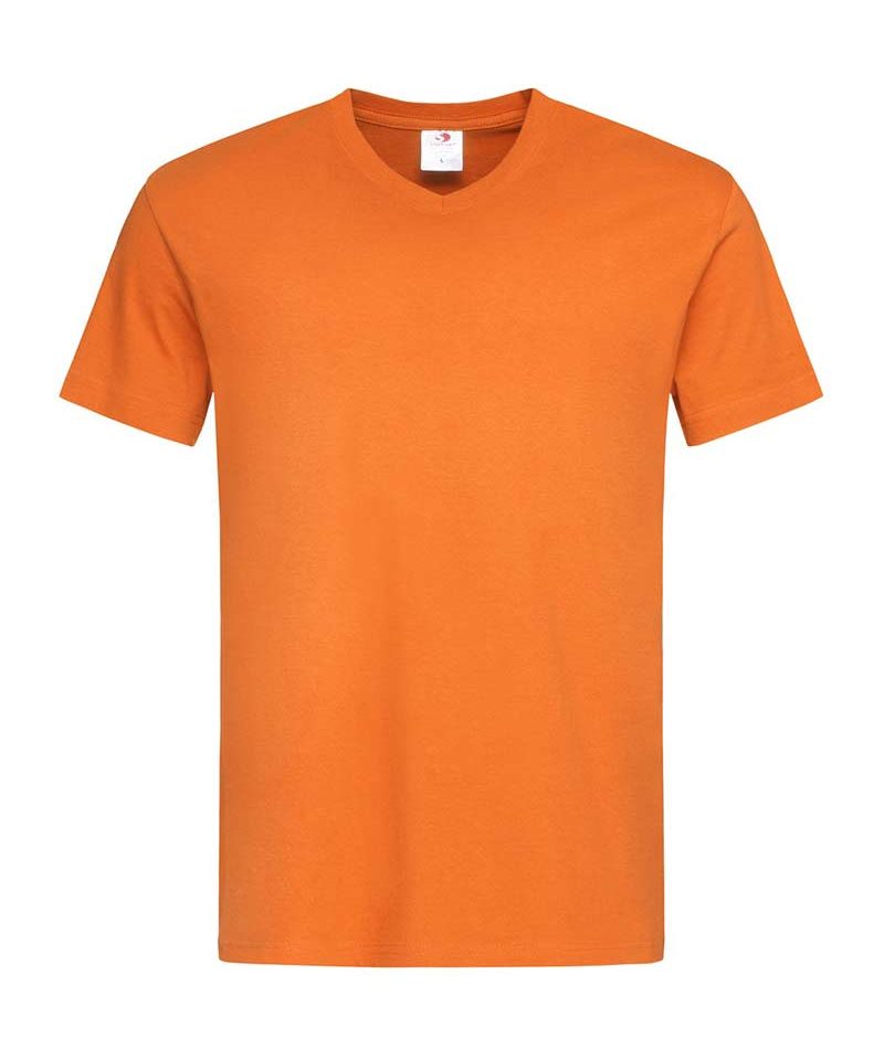 T-shirt-Uomo-collo-a-V-Stedman-ST2300-arancione