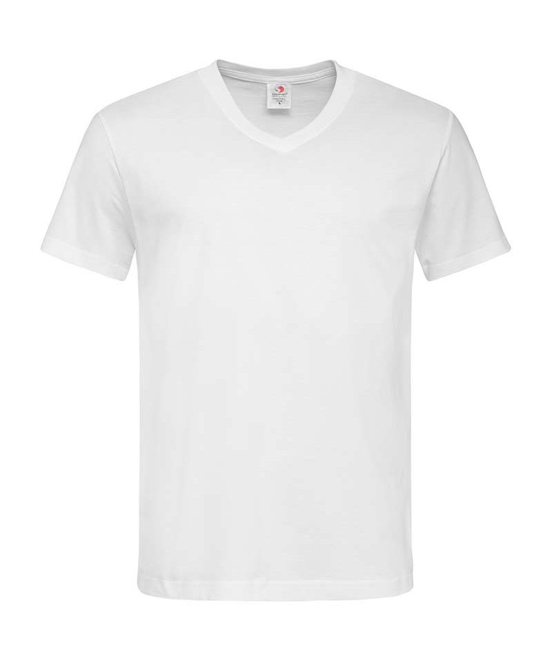 T-shirt-Uomo-collo-a-V-Stedman-ST2300-bianco