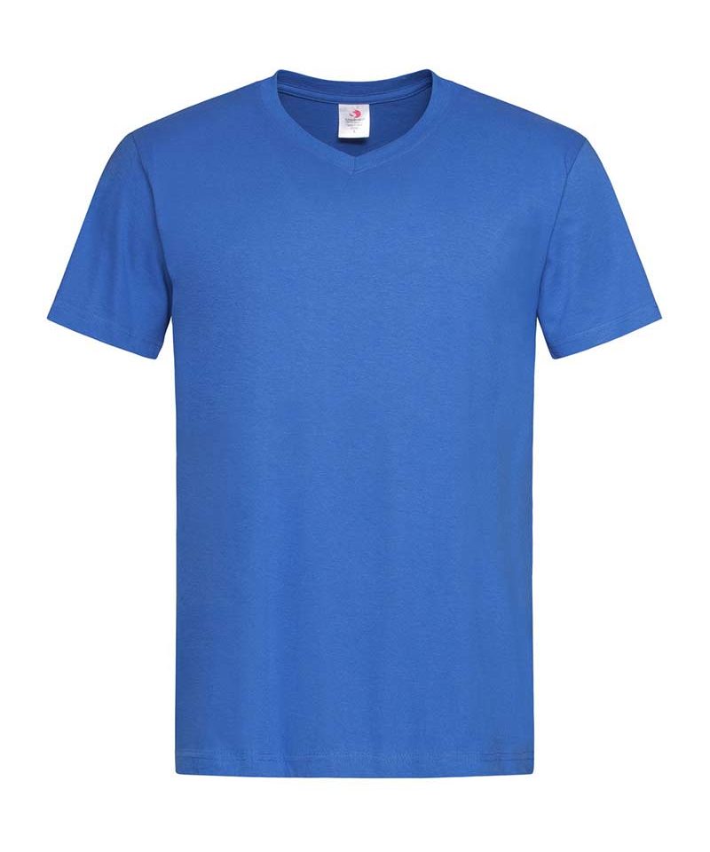 T-shirt-Uomo-collo-a-V-Stedman-ST2300-blu-royal