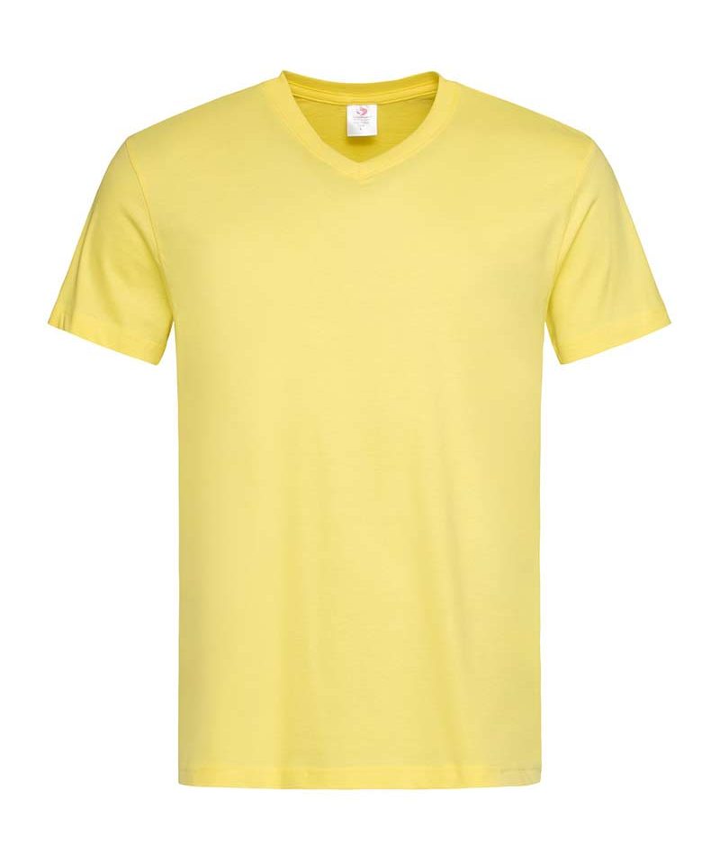 T-shirt-Uomo-collo-a-V-Stedman-ST2300-giallo