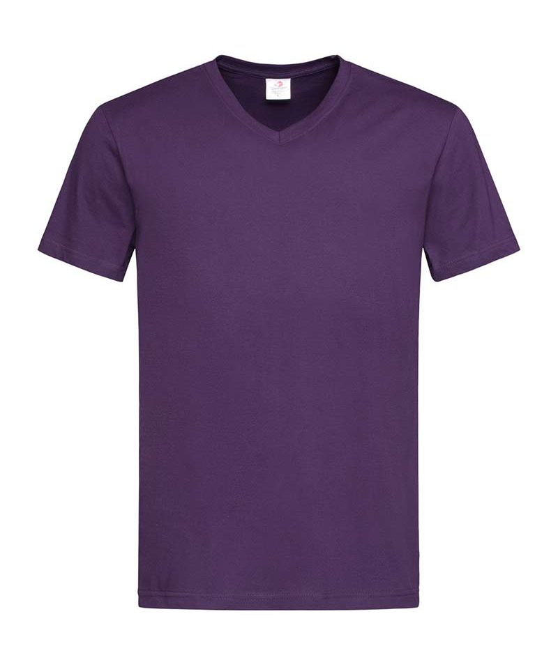 T-shirt-Uomo-collo-a-V-Stedman-ST2300-porpora