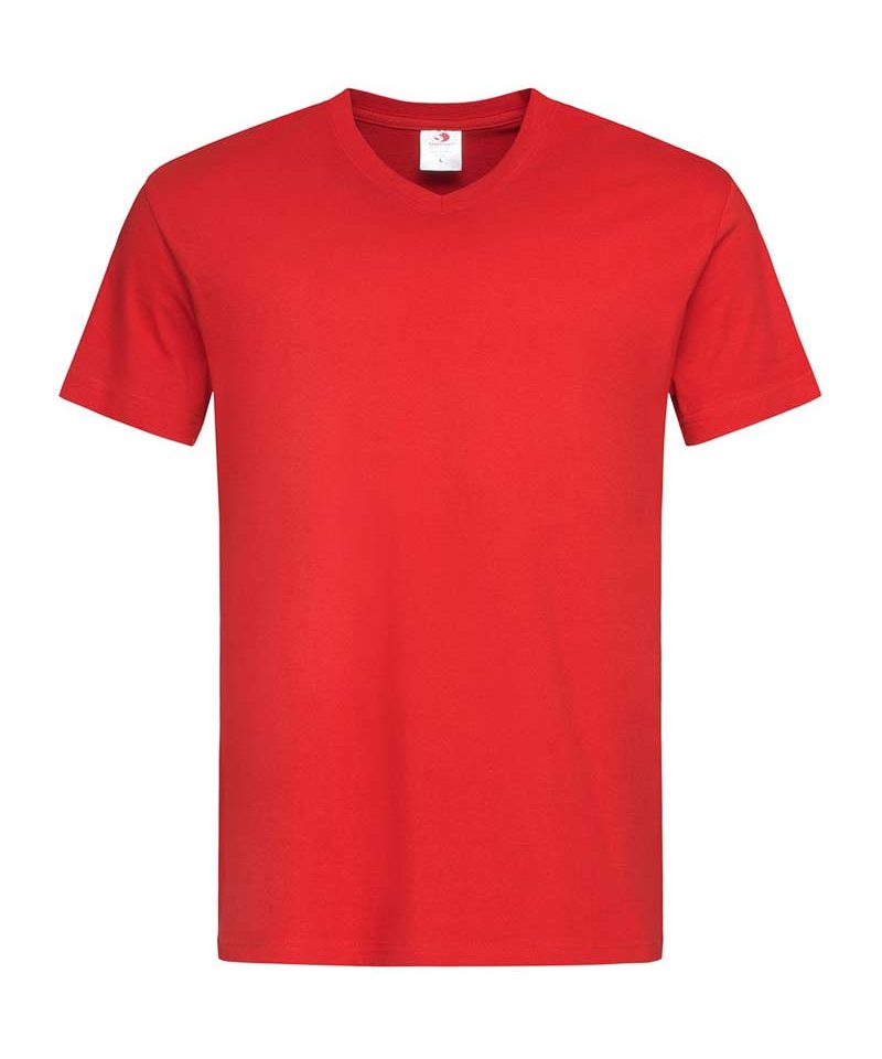 T-shirt-Uomo-collo-a-V-Stedman-ST2300-rosso