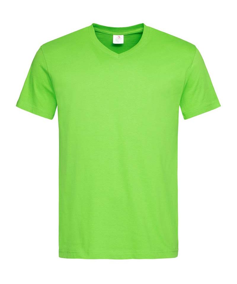 T-shirt-Uomo-collo-a-V-Stedman-ST2300-verde-kiwi