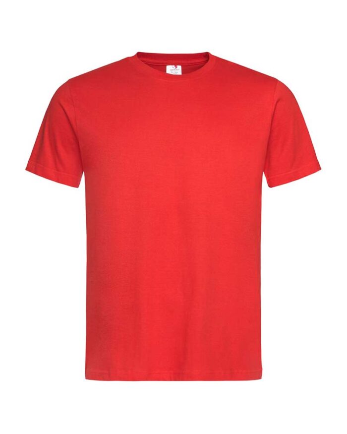 T-shirt-Uomo-manica-corta-cotone-organico-Stedman-ST2020-rosso