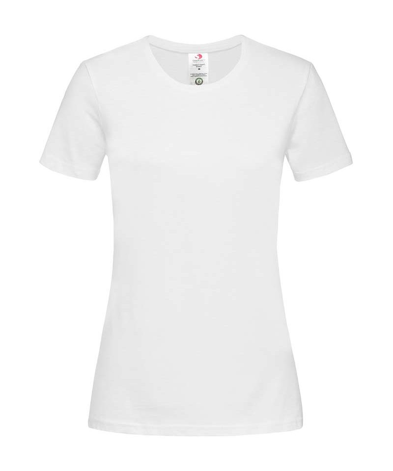 T-shirt-donna-girocollo-cotone-maniche-corte-Stedman-ST2620-bianco