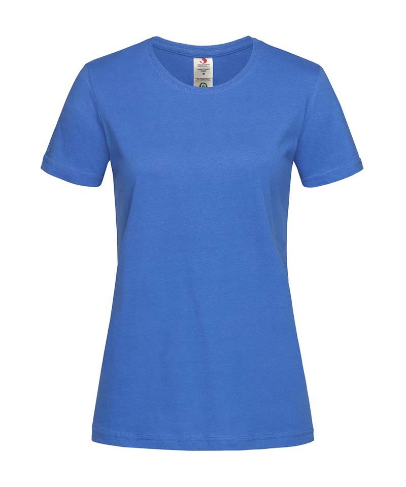 T-shirt-donna-girocollo-cotone-maniche-corte-Stedman-ST2620-blu-royal