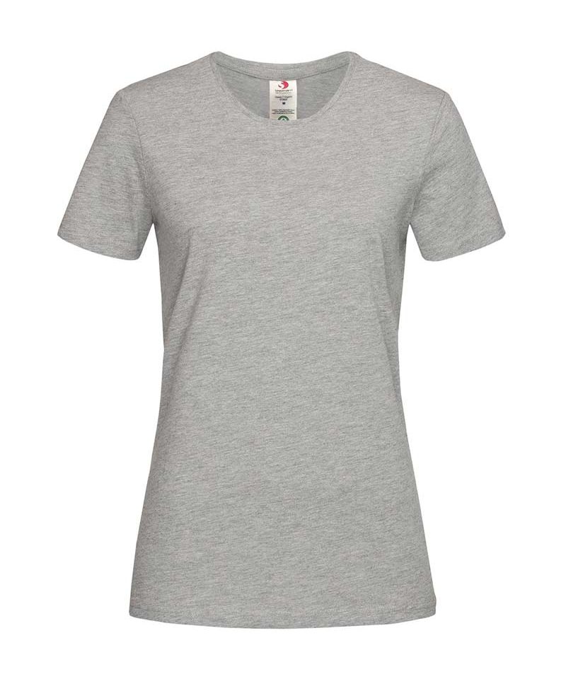 T-shirt-donna-girocollo-cotone-maniche-corte-Stedman-ST2620-grigio-medio