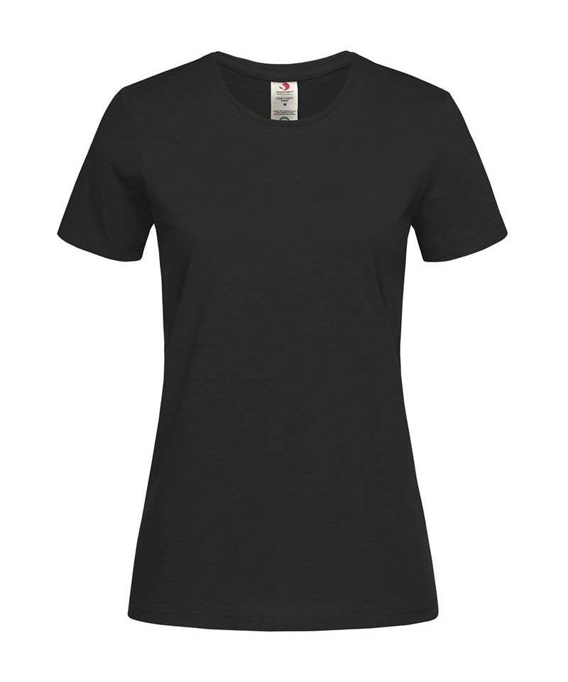 T-shirt-donna-girocollo-cotone-maniche-corte-Stedman-ST2620-nero