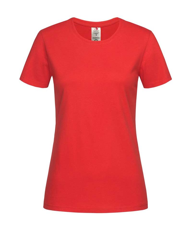 T-shirt-donna-girocollo-cotone-maniche-corte-Stedman-ST2620-rosso