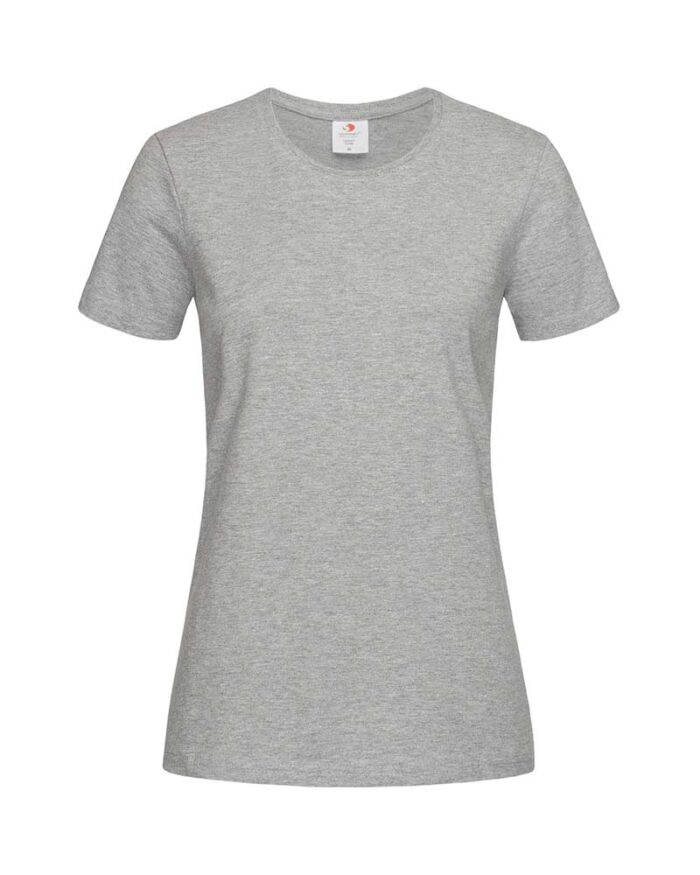 T-shirt-girocollo-donna-pesante-Stedman-ST2160-grigio-melange