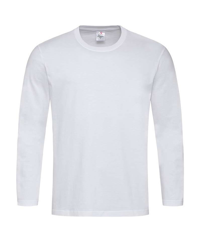 T-shirt-manica-lunga-Uomo-Unisex-Stedman-ST2130-Bianco