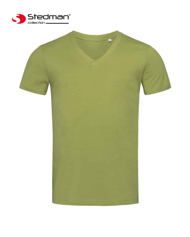 GILDAN T-Shirt Uomo Cotone, Verde Kelly, Taglia S - Maglietta Base Con Colletto Rinforzato, Maniche E Orlo A Doppio Ago, Vestibilità Tubolare - 4