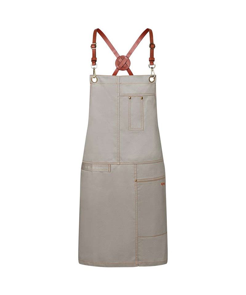 Grembiule con tasche e cinturini in pelle sintetica Karlowsky KLS25 13 grembiule-con-tasche-e-Cinturini-in-pelle-sintetica-Karlowsky-KLS25-grigio