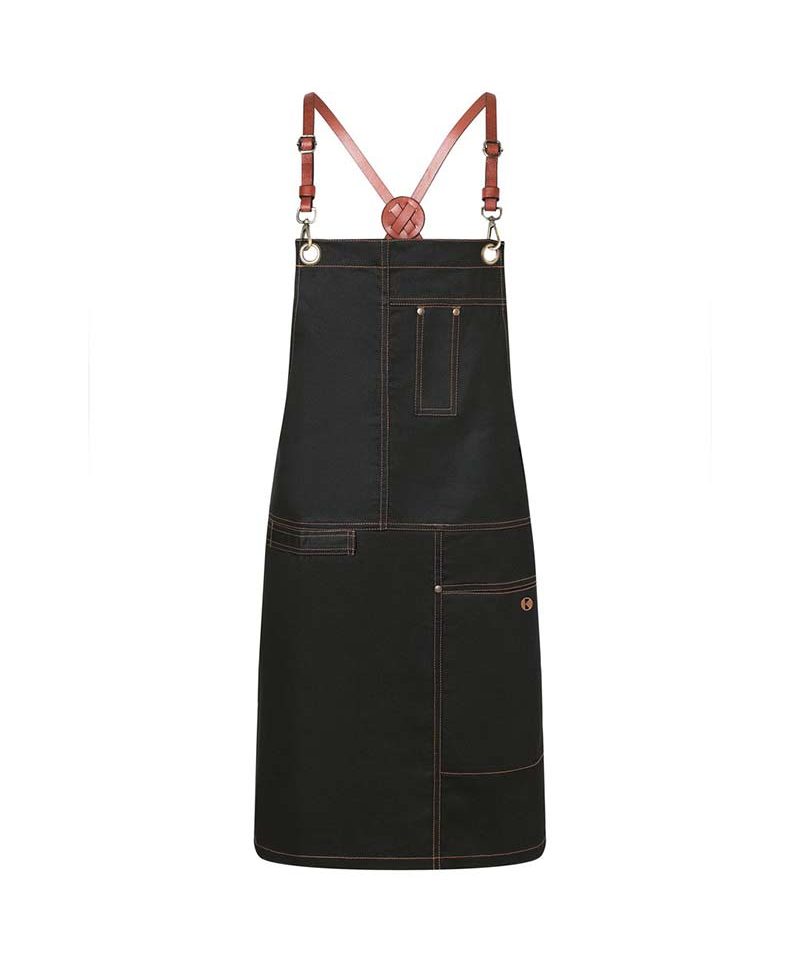 Grembiule con tasche e cinturini in pelle sintetica Karlowsky KLS25 10 grembiule-con-tasche-e-Cinturini-in-pelle-sintetica-Karlowsky-KLS25-nero