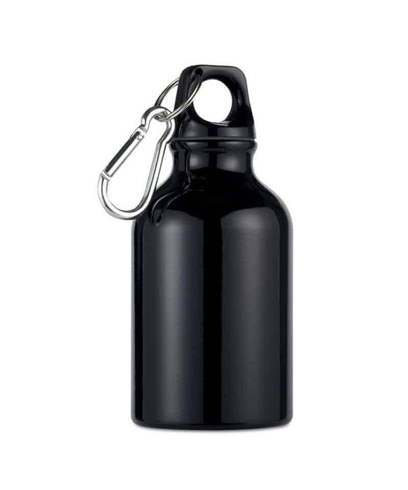 Mini borraccia in alluminio con moschettone 300ml MO8287 12 Mini-borraccia-in-alluminio-con-moschettone-300ml-MO8287-nero