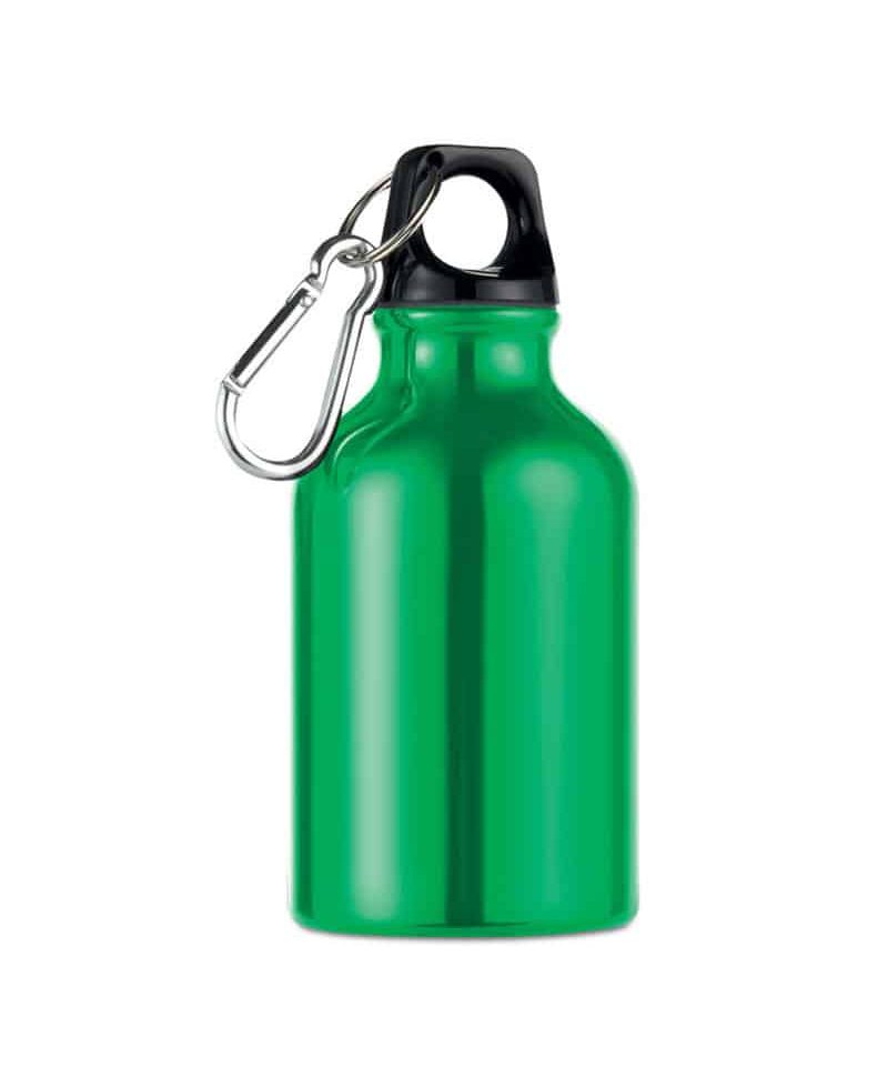 Mini-borraccia-in-alluminio-con-moschettone-300ml-MO8287-verde