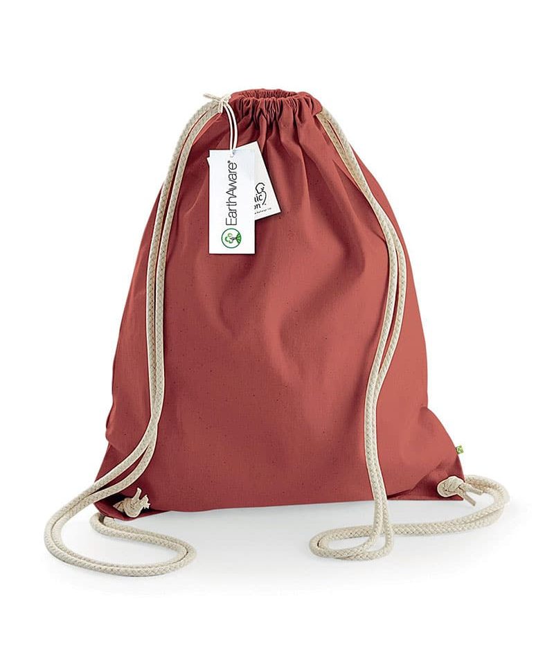 Sacca zainetto in Cotone Organico Westford Mill W810 28 Sacca-zainetto-in-Cotone-Organico-37x47cm-Westford-Mill-W810-ruggine